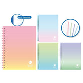 Bloc Espiral Estándar Liso 80H 90g | Poessa | Polipropileno | Formato Estándar | Pack 1 Unidades